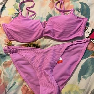 Purple bathing suit